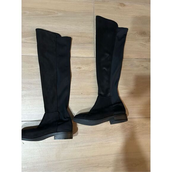 Black Rebel by Zigi Over the Knee Stretch Boots 7 - Picture 2 of 5